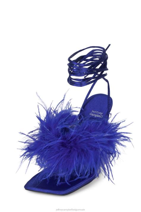 vrouwen Jeffrey Campbell finesse blauw zilver V2LZ1504 sandaal met hak