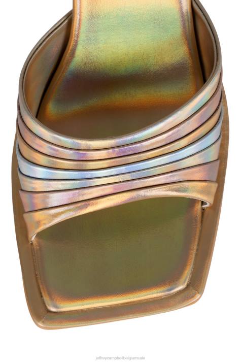 vrouwen Jeffrey Campbell gedragen goud multi V2LZ1607 sandaal met hak