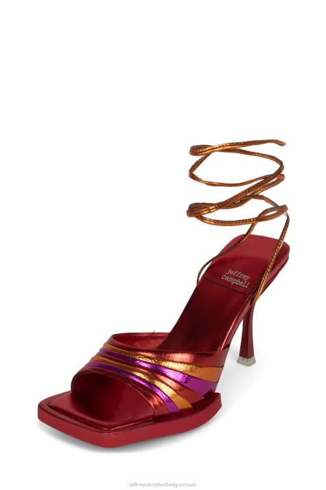 vrouwen Jeffrey Campbell gedragen helder metallic multi V2LZ1606 sandaal met hak