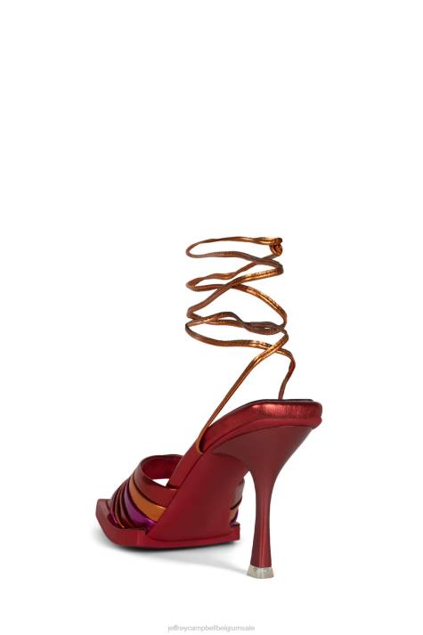 vrouwen Jeffrey Campbell gedragen helder metallic multi V2LZ1606 sandaal met hak