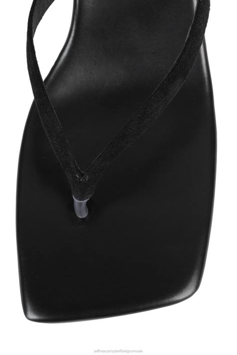 vrouwen Jeffrey Campbell gefuseerd-nb zwart suède V2LZ103 sandaal met hak