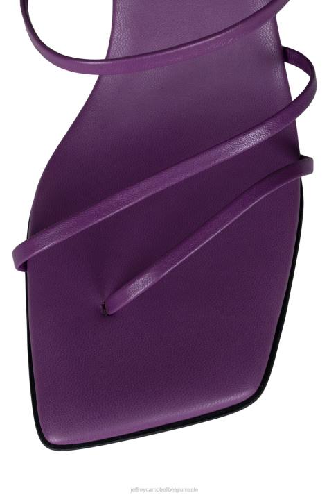 vrouwen Jeffrey Campbell gehemelte paars V2LZ1613 sandaal met hak