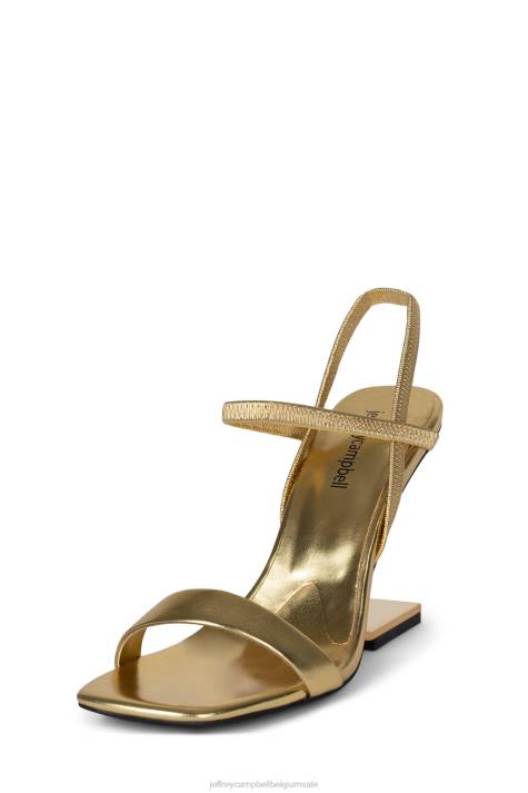 vrouwen Jeffrey Campbell geometrisch goud goud V2LZ1518 sandaal met hak