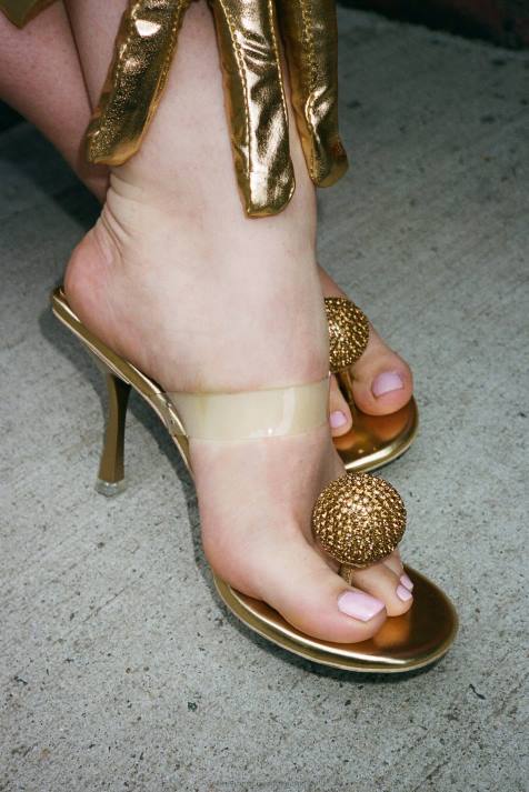 vrouwen Jeffrey Campbell gepolijst goud duidelijk V2LZ1502 sandaal met hak