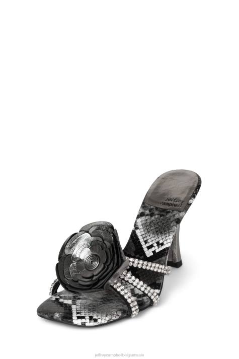 vrouwen Jeffrey Campbell goudsbloem tinnen slangencombinatie V2LZ1475 sandaal met hak