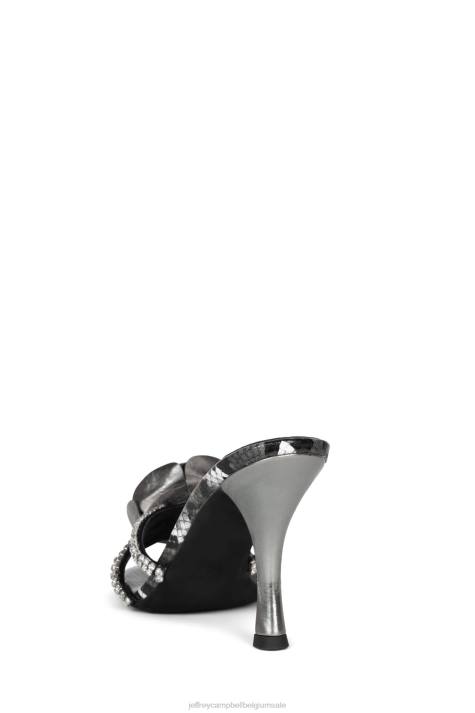 vrouwen Jeffrey Campbell goudsbloem tinnen slangencombinatie V2LZ1475 sandaal met hak