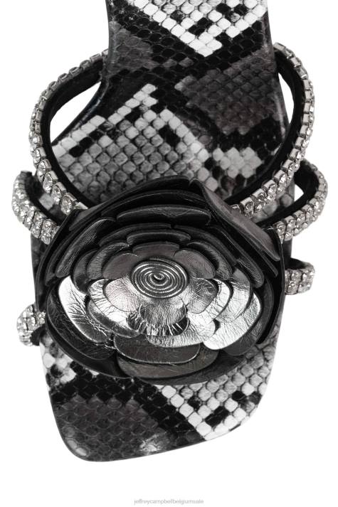 vrouwen Jeffrey Campbell goudsbloem tinnen slangencombinatie V2LZ1475 sandaal met hak