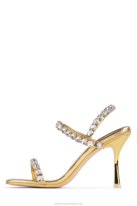 vrouwen Jeffrey Campbell heiligen goud Zilver V2LZ1623 sandaal met hak