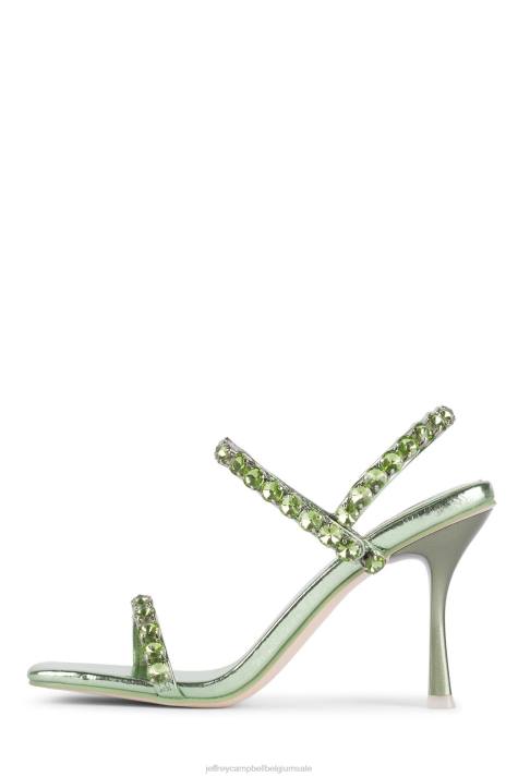 vrouwen Jeffrey Campbell heiligen groen metallic groen V2LZ1622 sandaal met hak