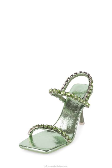 vrouwen Jeffrey Campbell heiligen groen metallic groen V2LZ1622 sandaal met hak
