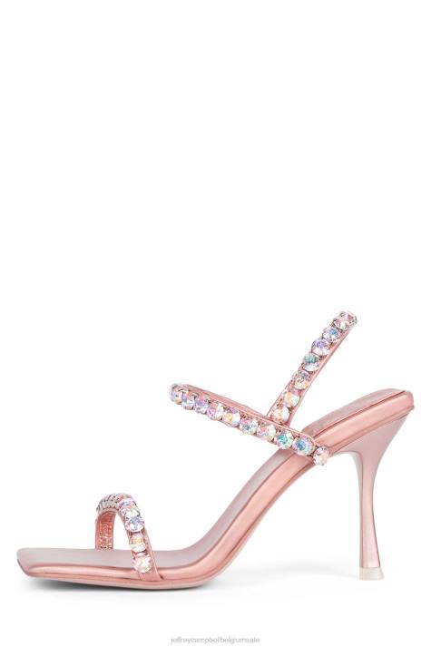 vrouwen Jeffrey Campbell heiligen rosé goud iriserend V2LZ1624 sandaal met hak