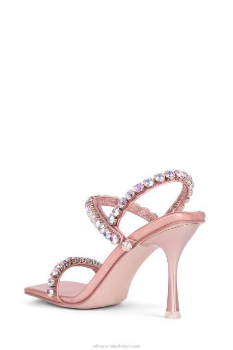 vrouwen Jeffrey Campbell heiligen rosé goud iriserend V2LZ1624 sandaal met hak
