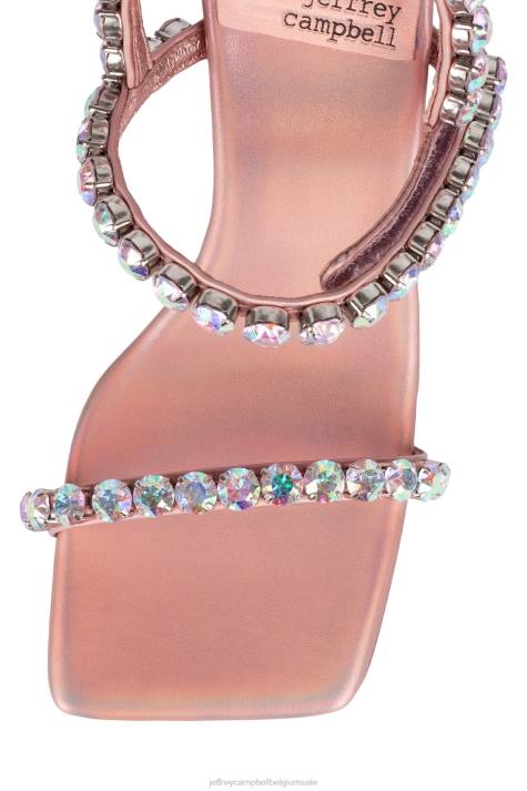 vrouwen Jeffrey Campbell heiligen rosé goud iriserend V2LZ1624 sandaal met hak