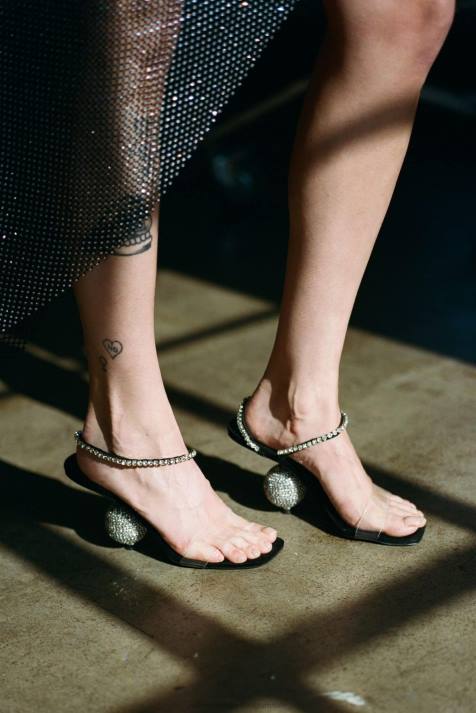 vrouwen Jeffrey Campbell het gedoe zwart suède zilver V2LZ1548 sandaal met hak