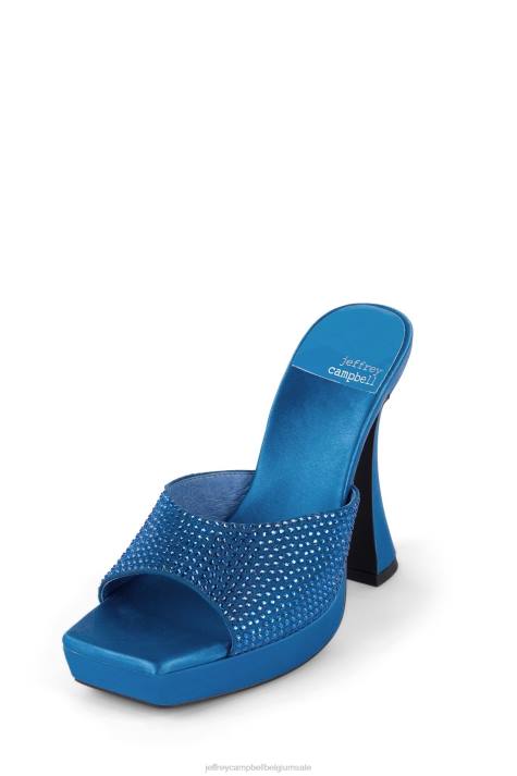 vrouwen Jeffrey Campbell hollywoodj helderblauw satijnblauw V2LZ1568 sandaal met hak