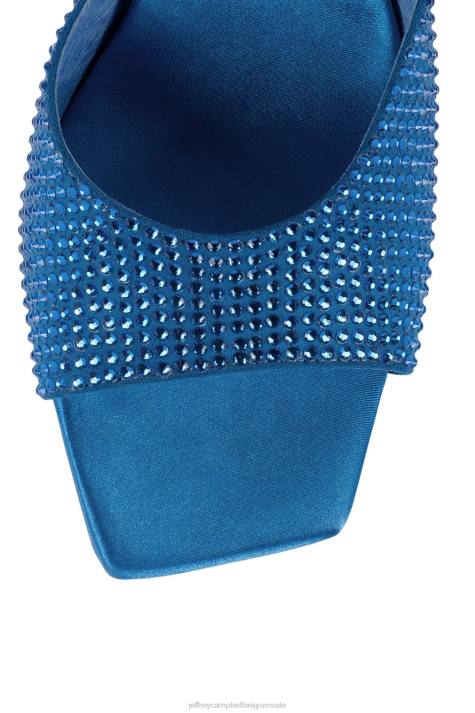 vrouwen Jeffrey Campbell hollywoodj helderblauw satijnblauw V2LZ1568 sandaal met hak