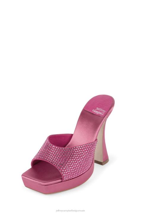 vrouwen Jeffrey Campbell hollywoodj warm roze satijn roze V2LZ1569 sandaal met hak