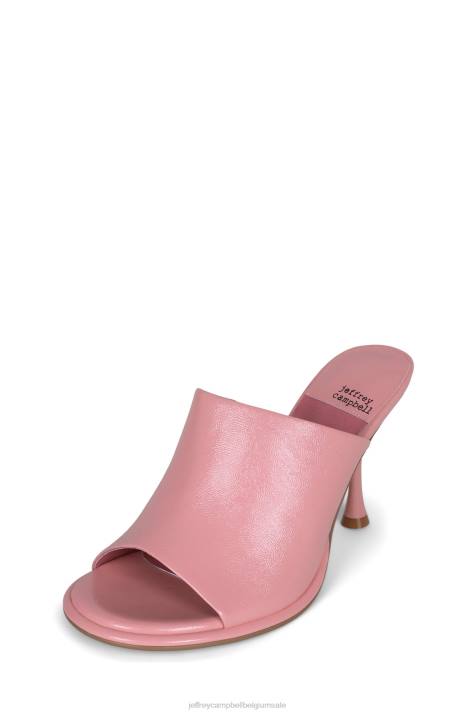 vrouwen Jeffrey Campbell impliciet roze gekreukt patent V2LZ1561 sandaal met hak