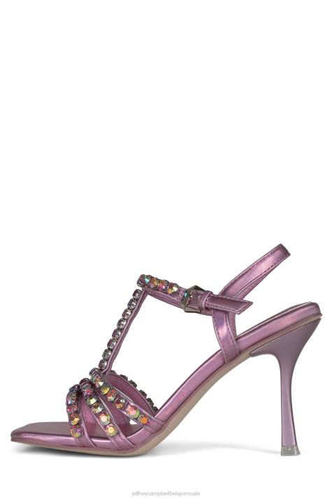 vrouwen Jeffrey Campbell jwl-t roze iriserend V2LZ1603 sandaal met hak