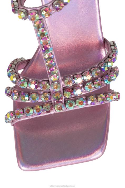 vrouwen Jeffrey Campbell jwl-t roze iriserend V2LZ1603 sandaal met hak