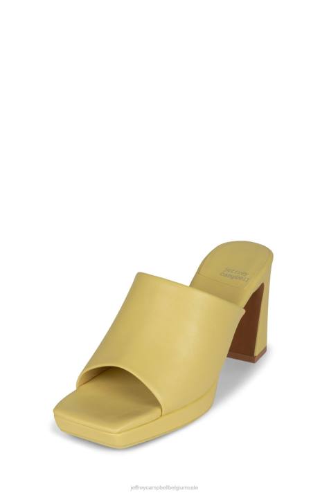 vrouwen Jeffrey Campbell kaviaar licht geel V2LZ1617 sandaal met hak
