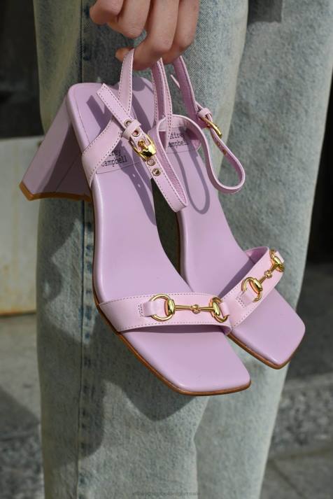 vrouwen Jeffrey Campbell levendig roze goud V2LZ1449 sandaal met hak