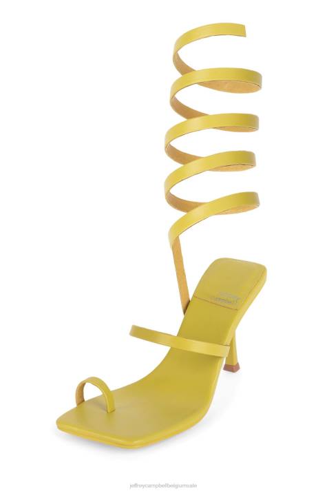 vrouwen Jeffrey Campbell luzia chartreuse V2LZ1628 sandaal met hak