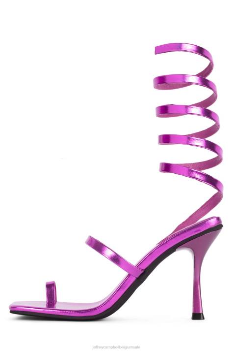 vrouwen Jeffrey Campbell luzia fuchsia-metallic V2LZ1621 sandaal met hak