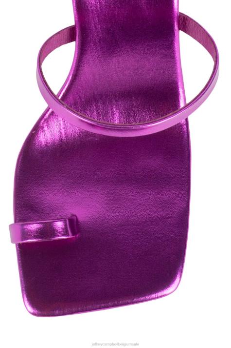 vrouwen Jeffrey Campbell luzia fuchsia-metallic V2LZ1621 sandaal met hak