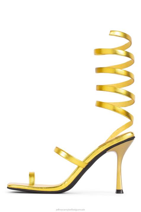 vrouwen Jeffrey Campbell luzia goud metaalachtig V2LZ1558 sandaal met hak