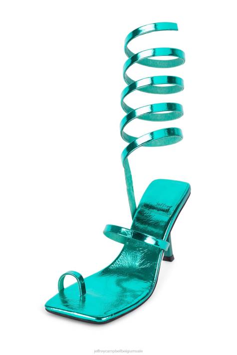 vrouwen Jeffrey Campbell luzia groen metaalachtig V2LZ1620 sandaal met hak