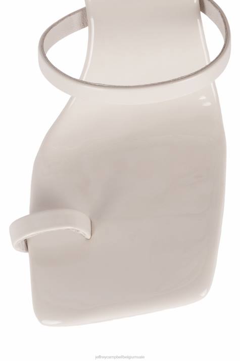 vrouwen Jeffrey Campbell luzia ivoor patent V2LZ1629 sandaal met hak