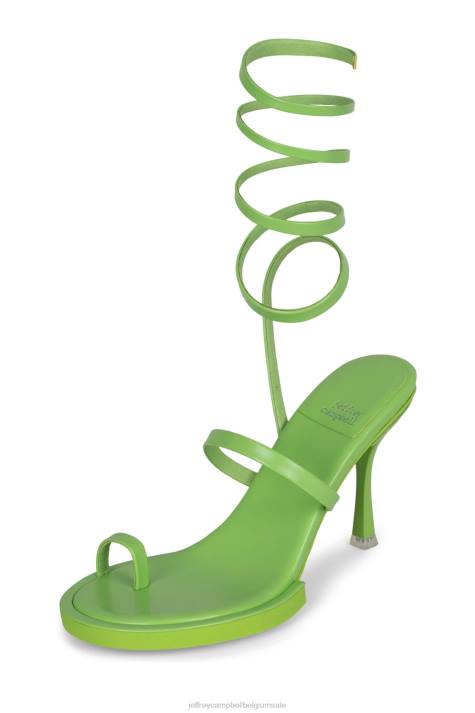 vrouwen Jeffrey Campbell luzia-rt Fel groen V2LZ1582 sandaal met hak