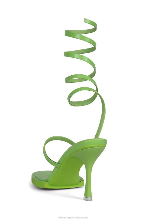 vrouwen Jeffrey Campbell luzia-rt Fel groen V2LZ1582 sandaal met hak