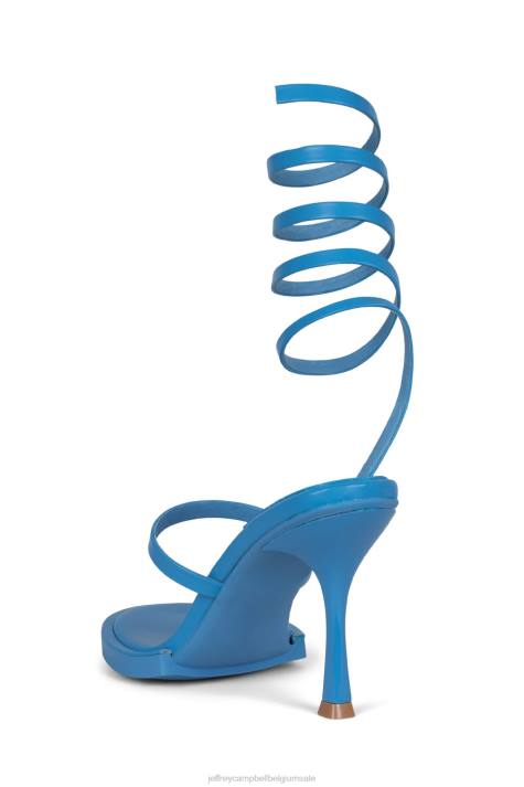 vrouwen Jeffrey Campbell luzia-rt helder babyblauw V2LZ1584 sandaal met hak