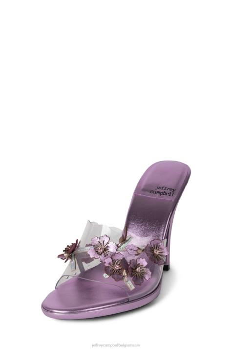 vrouwen Jeffrey Campbell meest verse lila metallic combinatie V2LZ1437 sandaal met hak