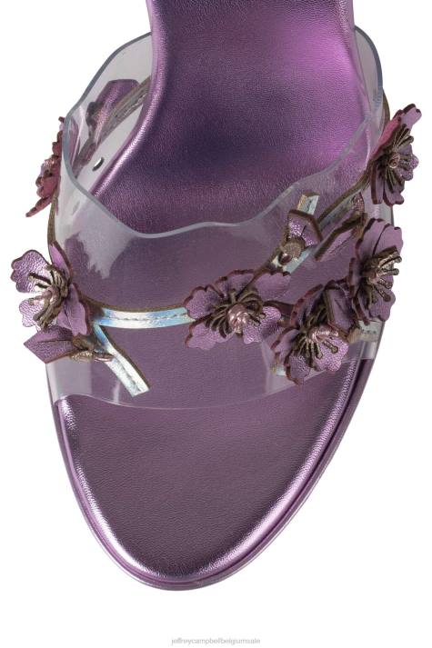 vrouwen Jeffrey Campbell meest verse lila metallic combinatie V2LZ1437 sandaal met hak