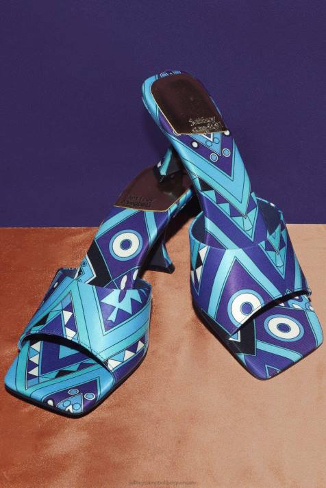 vrouwen Jeffrey Campbell meneer-groot blauwe combi V2LZ1477 sandaal met hak