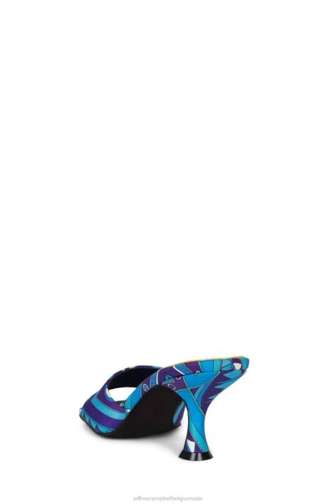 vrouwen Jeffrey Campbell meneer-groot blauwe combi V2LZ1477 sandaal met hak