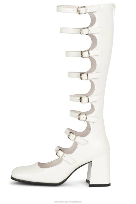 vrouwen Jeffrey Campbell meneer witte doos V2LZ233 sandaal met hak