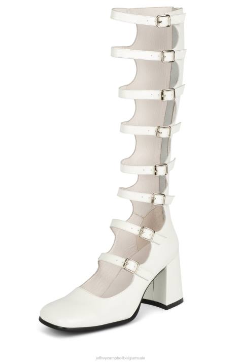 vrouwen Jeffrey Campbell meneer witte doos V2LZ233 sandaal met hak