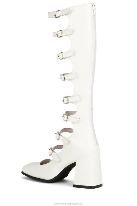 vrouwen Jeffrey Campbell meneer witte doos V2LZ233 sandaal met hak