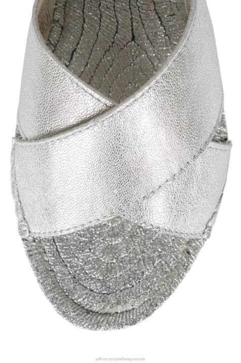 vrouwen Jeffrey Campbell monada zilver V2LZ1560 sandaal met hak