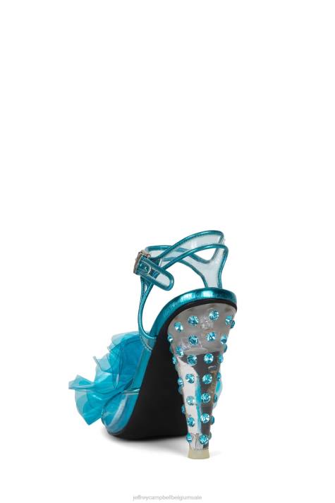 vrouwen Jeffrey Campbell niet-2-opscheppen blauw helder blauw V2LZ1498 sandaal met hak