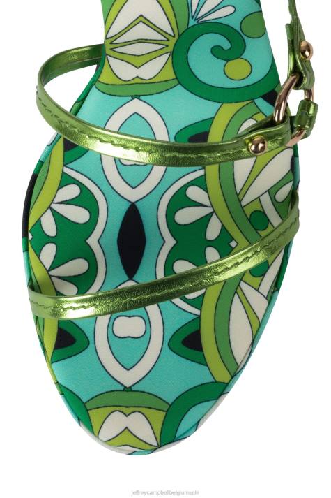 vrouwen Jeffrey Campbell nieuwsgierigheid groen multi groen V2LZ1434 sandaal met hak