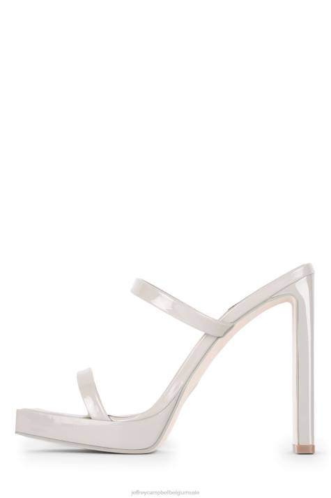 vrouwen Jeffrey Campbell oplichter grijs patent V2LZ1555 sandaal met hak