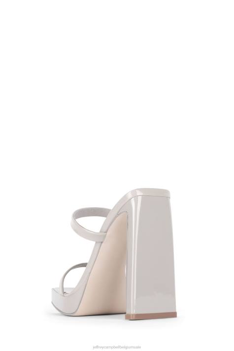 vrouwen Jeffrey Campbell oplichter grijs patent V2LZ1555 sandaal met hak