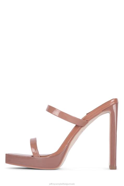 vrouwen Jeffrey Campbell oplichter stoffig blush-patent V2LZ1556 sandaal met hak