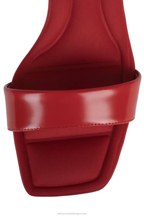 vrouwen Jeffrey Campbell oproepen rode doos combo V2LZ1409 sandaal met hak