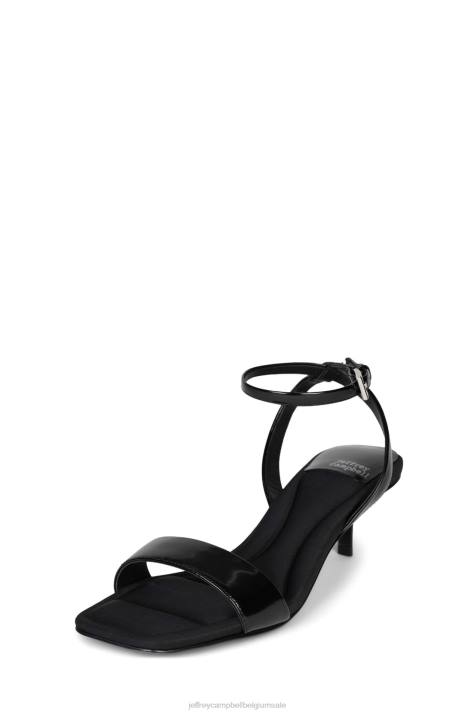 vrouwen Jeffrey Campbell oproepen zwarte doos V2LZ1408 sandaal met hak